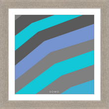 Load image into Gallery viewer, TEAL STRIPE (SEA COLLECTION) 12x12