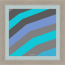 Load image into Gallery viewer, TEAL STRIPE (SEA COLLECTION) 12x12