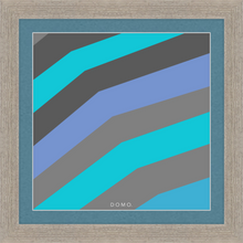 Load image into Gallery viewer, TEAL STRIPE (SEA COLLECTION) 12x12
