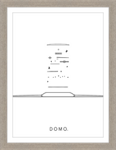 Load image into Gallery viewer, EXPLODED WATCH B&W 16X22