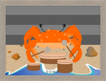Load image into Gallery viewer, DRUMMER CRAB OCEAN (SEA COLLECTION) 22x16