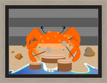 Load image into Gallery viewer, DRUMMER CRAB OCEAN (SEA COLLECTION) 22x16