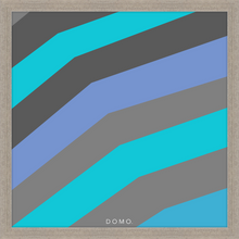 Load image into Gallery viewer, TEAL STRIPE (SEA COLLECTION) 24x24