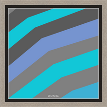 Load image into Gallery viewer, TEAL STRIPE (SEA COLLECTION) 24x24