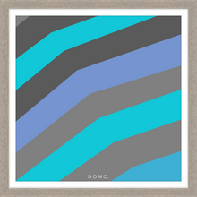 Load image into Gallery viewer, TEAL STRIPE (SEA COLLECTION) 24x24