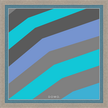 Load image into Gallery viewer, TEAL STRIPE (SEA COLLECTION) 24x24