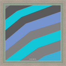Load image into Gallery viewer, TEAL STRIPE (SEA COLLECTION) 24x24