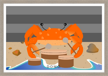 Load image into Gallery viewer, DRUMMER CRAB OCEAN (SEA COLLECTION) 36x24