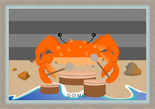 Load image into Gallery viewer, DRUMMER CRAB OCEAN (SEA COLLECTION) 36x24