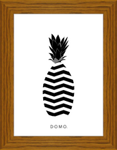 Load image into Gallery viewer, ABSTRACT PINEAPPLE B&W 8x11