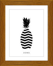 Load image into Gallery viewer, ABSTRACT PINEAPPLE B&W 8x11