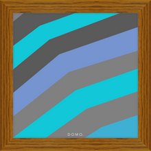 Load image into Gallery viewer, TEAL STRIPE (SEA COLLECTION) 12x12