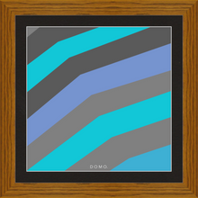 Load image into Gallery viewer, TEAL STRIPE (SEA COLLECTION) 12x12