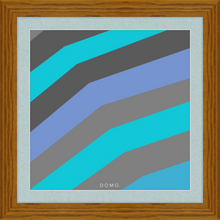 Load image into Gallery viewer, TEAL STRIPE (SEA COLLECTION) 12x12