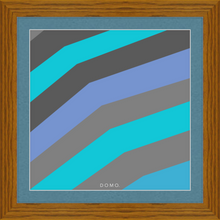 Load image into Gallery viewer, TEAL STRIPE (SEA COLLECTION) 12x12