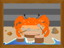 Load image into Gallery viewer, DRUMMER CRAB OCEAN (SEA COLLECTION) 22x16