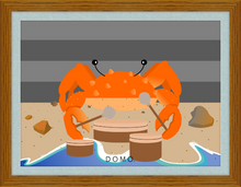 Load image into Gallery viewer, DRUMMER CRAB OCEAN (SEA COLLECTION) 22x16