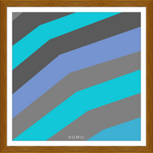 Load image into Gallery viewer, TEAL STRIPE (SEA COLLECTION) 24x24