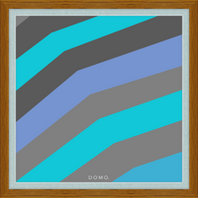 Load image into Gallery viewer, TEAL STRIPE (SEA COLLECTION) 24x24