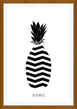 Load image into Gallery viewer, ABSTRACT PINEAPPLE B&W 24x36