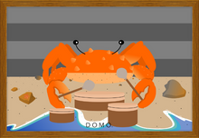 Load image into Gallery viewer, DRUMMER CRAB OCEAN (SEA COLLECTION) 36x24