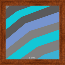 Load image into Gallery viewer, TEAL STRIPE (SEA COLLECTION) 12x12