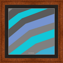 Load image into Gallery viewer, TEAL STRIPE (SEA COLLECTION) 12x12