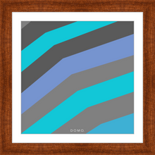Load image into Gallery viewer, TEAL STRIPE (SEA COLLECTION) 12x12