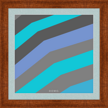 Load image into Gallery viewer, TEAL STRIPE (SEA COLLECTION) 12x12