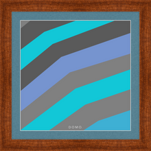 Load image into Gallery viewer, TEAL STRIPE (SEA COLLECTION) 12x12