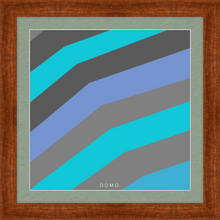 Load image into Gallery viewer, TEAL STRIPE (SEA COLLECTION) 12x12