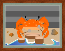 Load image into Gallery viewer, DRUMMER CRAB OCEAN (SEA COLLECTION) 22x16