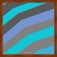 Load image into Gallery viewer, TEAL STRIPE (SEA COLLECTION) 24x24