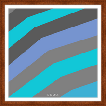 Load image into Gallery viewer, TEAL STRIPE (SEA COLLECTION) 24x24