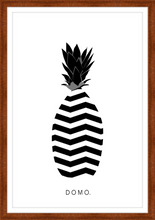 Load image into Gallery viewer, ABSTRACT PINEAPPLE B&W 24x36