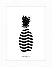 Load image into Gallery viewer, ABSTRACT PINEAPPLE B&W 8x11