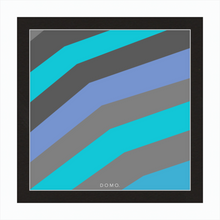Load image into Gallery viewer, TEAL STRIPE (SEA COLLECTION) 12x12