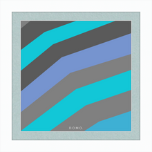 Load image into Gallery viewer, TEAL STRIPE (SEA COLLECTION) 12x12