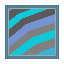 Load image into Gallery viewer, TEAL STRIPE (SEA COLLECTION) 12x12