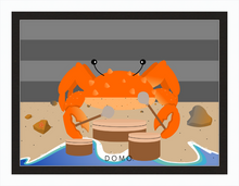 Load image into Gallery viewer, DRUMMER CRAB OCEAN (SEA COLLECTION) 22x16