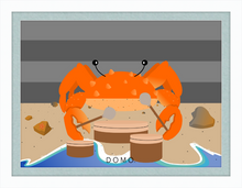 Load image into Gallery viewer, DRUMMER CRAB OCEAN (SEA COLLECTION) 22x16