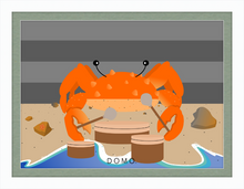 Load image into Gallery viewer, DRUMMER CRAB OCEAN (SEA COLLECTION) 22x16