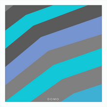 Load image into Gallery viewer, TEAL STRIPE (SEA COLLECTION) 24x24