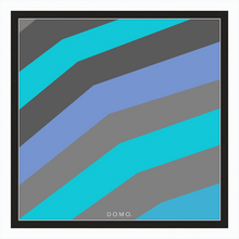 Load image into Gallery viewer, TEAL STRIPE (SEA COLLECTION) 24x24
