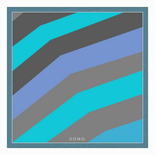 Load image into Gallery viewer, TEAL STRIPE (SEA COLLECTION) 24x24