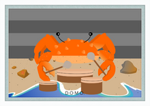 Load image into Gallery viewer, DRUMMER CRAB OCEAN (SEA COLLECTION) 36x24