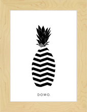 Load image into Gallery viewer, ABSTRACT PINEAPPLE B&W 8x11