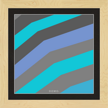 Load image into Gallery viewer, TEAL STRIPE (SEA COLLECTION) 12x12