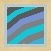 Load image into Gallery viewer, TEAL STRIPE (SEA COLLECTION) 12x12