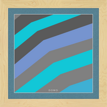 Load image into Gallery viewer, TEAL STRIPE (SEA COLLECTION) 12x12